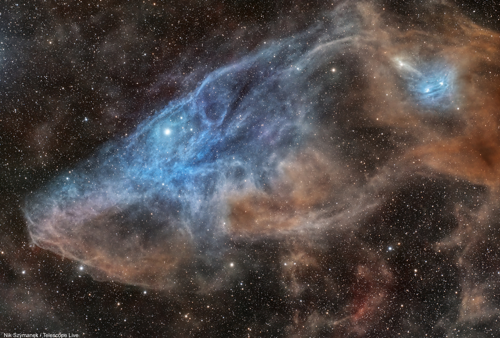 IC 4592 Blue Horsehead nebula Telescope Live